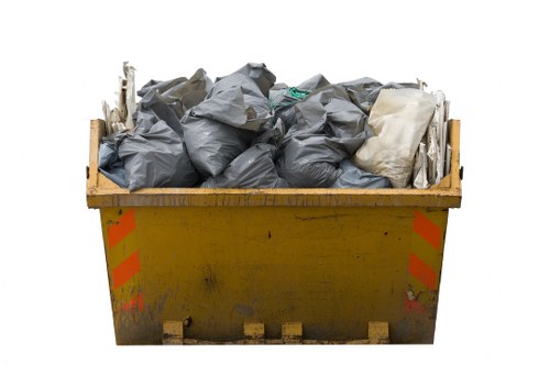 Professional waste management team completing a clean clearance