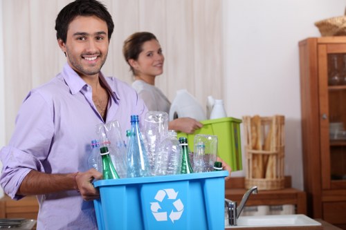 Removing bulky household furniture from a London flat