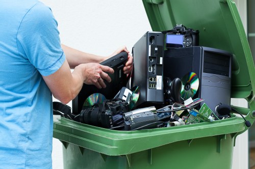 Commercial waste removal work helping maintain a tidy site